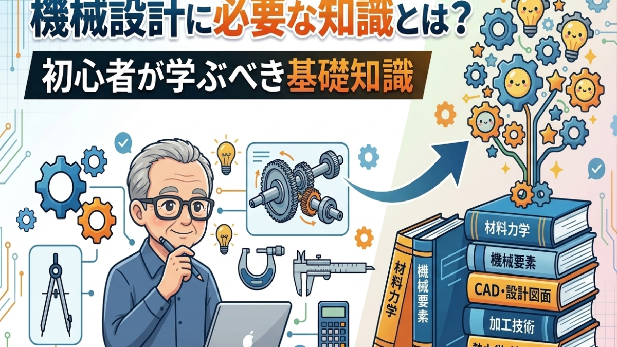 機械設計に必要な知識とは？初心者が学ぶべき基礎知識