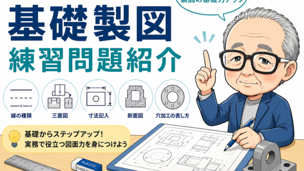 技能向上のための基礎製図 練習問題紹介