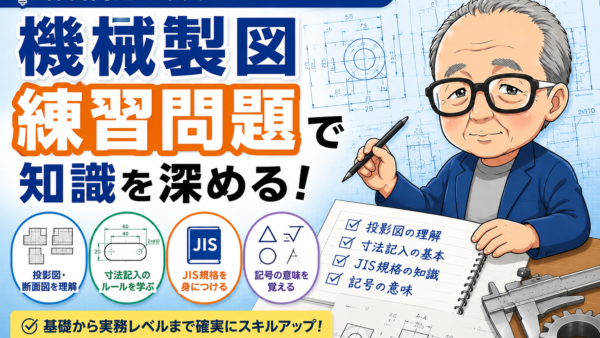 機械製図の練習問題で知識を深めよう【初心者向け】
