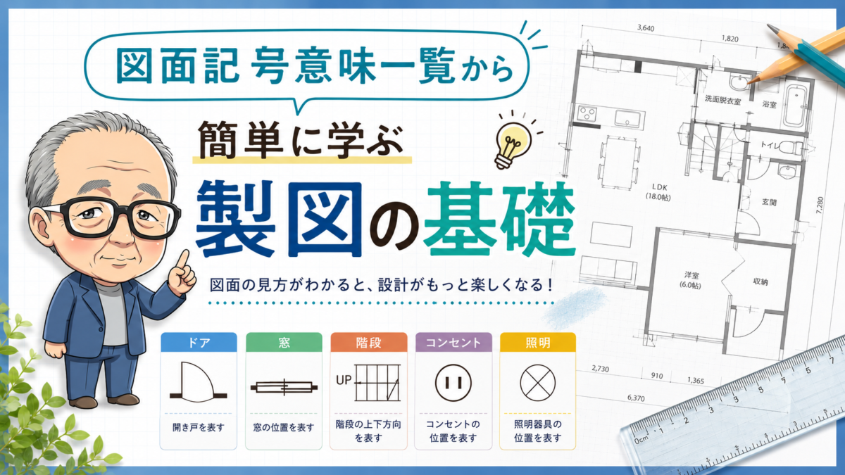 図面記号意味一覧から簡単に学ぶ製図の基礎