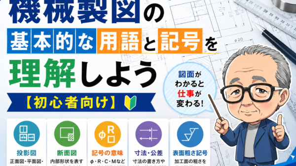 機械製図の基本的な用語と記号を理解しよう【初心者向け】