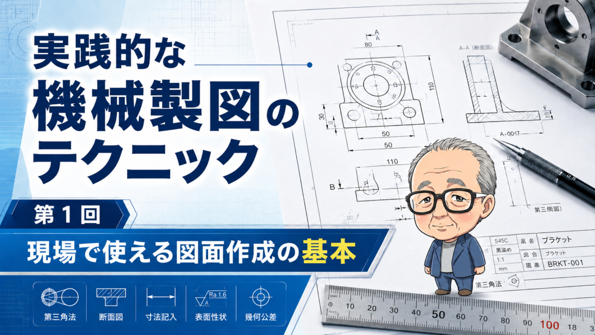 実践的な機械製図のテクニック 第1回｜現場で使える図面作成の基本