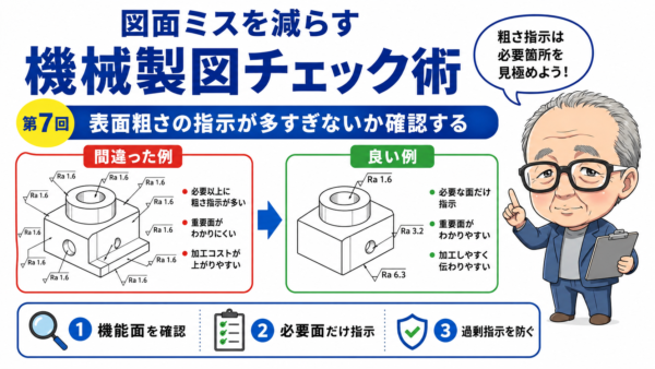 図面ミスを減らす機械製図チェック術｜第7回