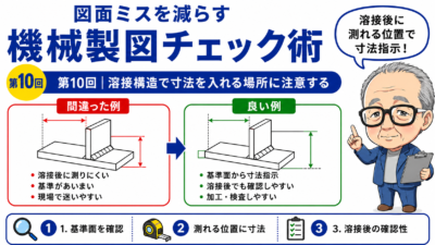 図面ミスを減らす機械製図チェック術｜第10回