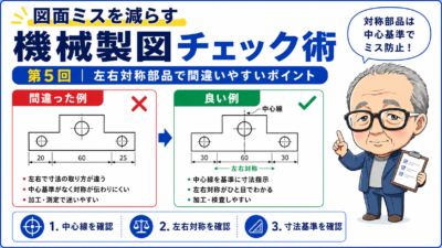 図面ミスを減らす機械製図チェック術｜第5回