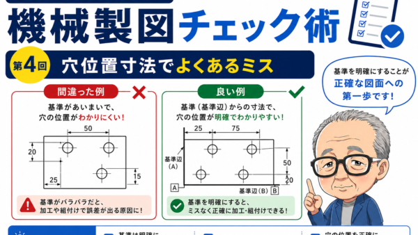 図面ミスを減らす機械製図チェック術｜第4回