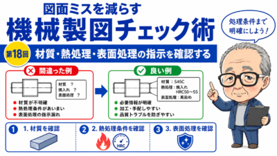 図面ミスを減らす機械製図チェック術｜第18回
