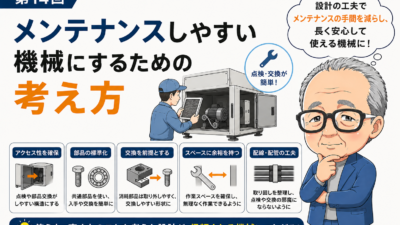 第14回｜メンテナンスしやすい機械にするための考え方