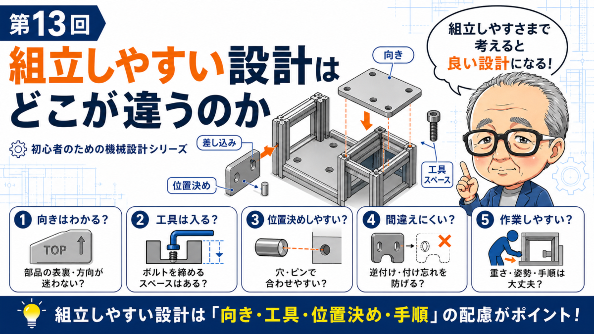 第13回｜組立しやすい設計はどこが違うのか