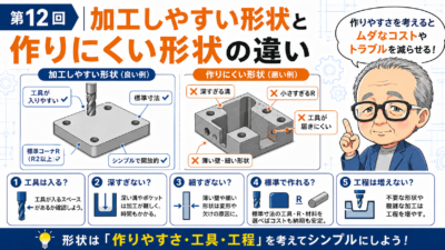 第12回｜加工しやすい形状と作りにくい形状の違い