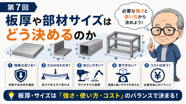 第7回｜板厚や部材サイズはどう決めるのか