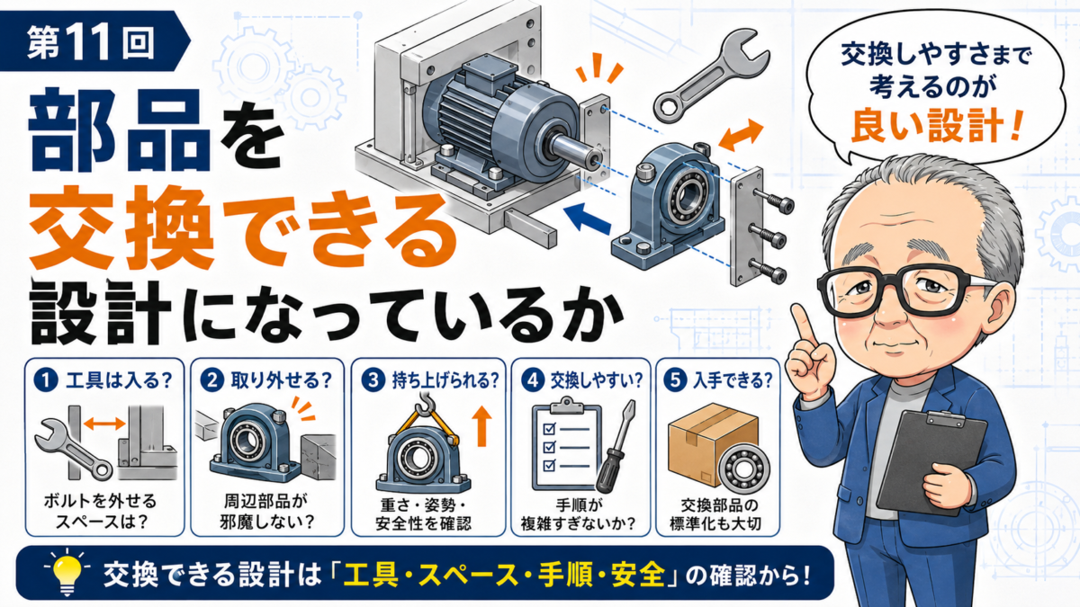 第11回｜部品を交換できる設計になっているか