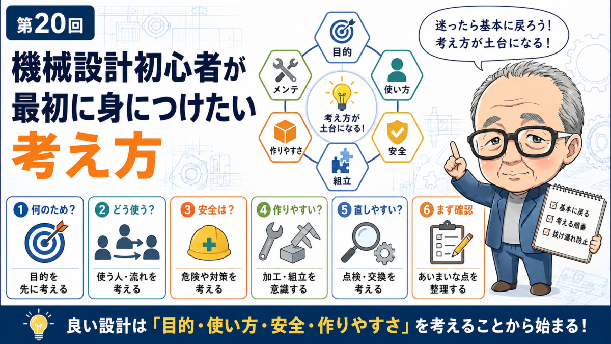 第20回｜機械設計初心者が最初に身につけたい考え方