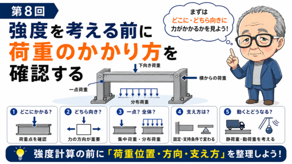 第8回｜強度を考える前に荷重のかかり方を確認する