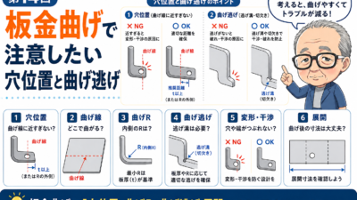 第14回｜板金曲げで注意したい穴位置と曲げ逃げ