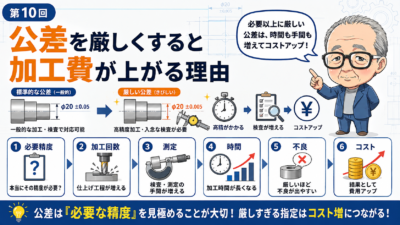 第10回｜公差を厳しくすると加工費が上がる理由