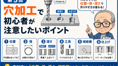 第5回｜穴加工で初心者が注意したいポイント