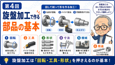 第4回｜旋盤加工で作る部品の基本