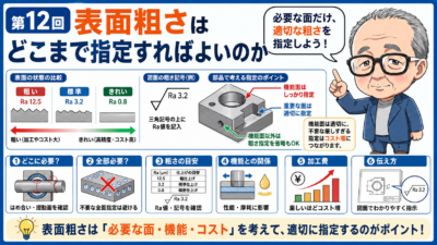 第12回｜表面粗さはどこまで指定すればよいのか