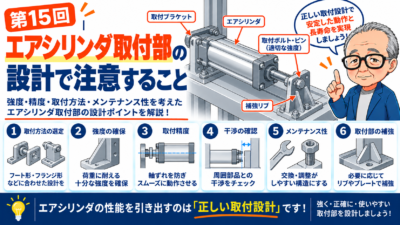 第15回｜エアシリンダ取付部の設計で注意すること