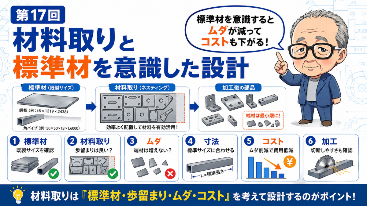 第17回｜材料取りと標準材を意識した設計