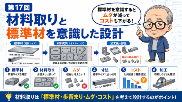 第17回｜材料取りと標準材を意識した設計