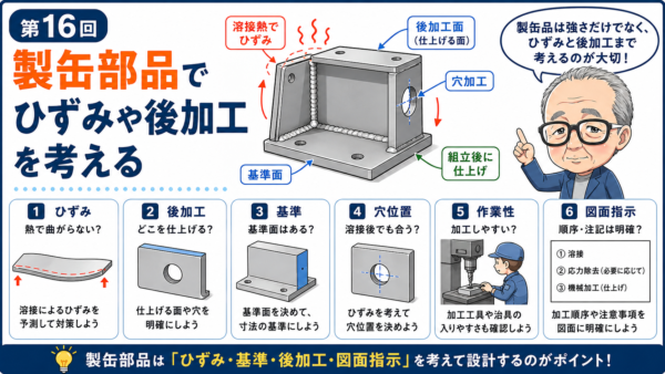 第16回｜製缶部品でひずみや後加工を考える