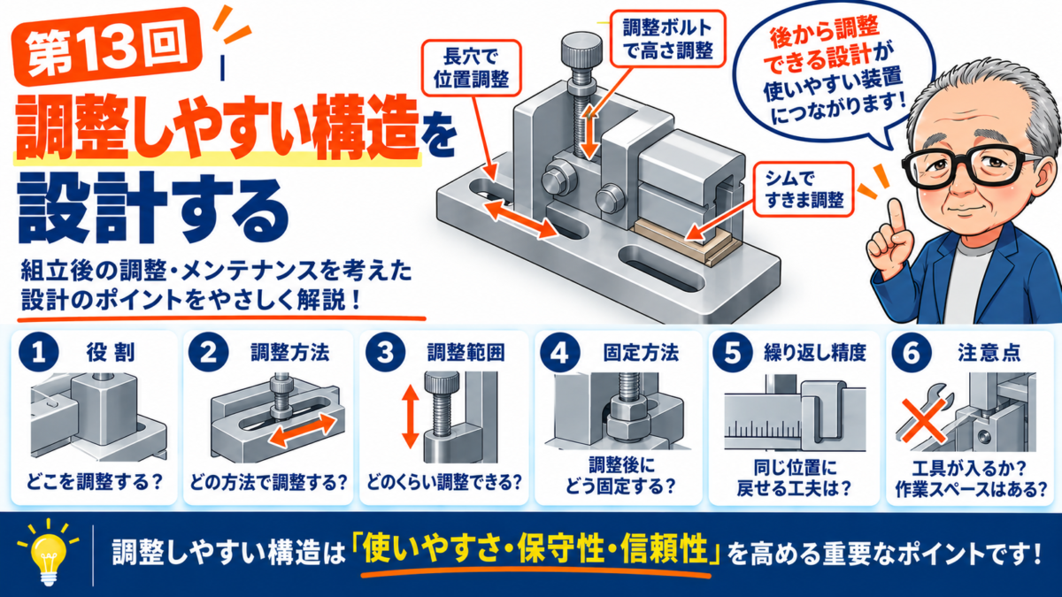 第13回｜調整しやすい構造を設計する