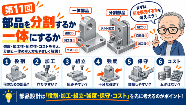 第11回｜部品を分割するか一体にするか