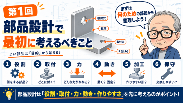 第1回｜部品設計で最初に考えるべきこと