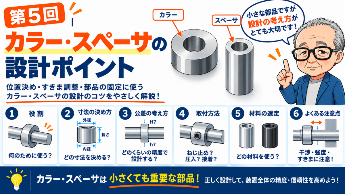 第5回｜カラー・スペーサの設計ポイント