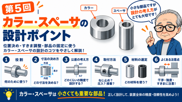 第5回｜カラー・スペーサの設計ポイント