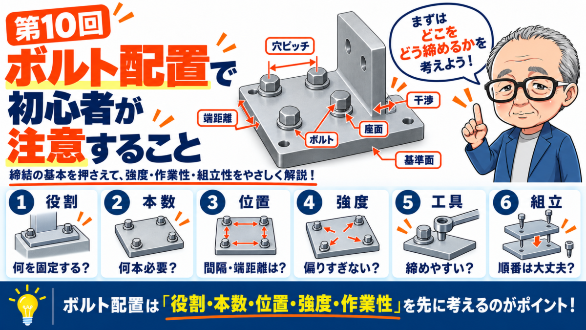 第10回｜ボルト配置で初心者が注意すること