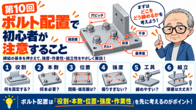 第10回｜ボルト配置で初心者が注意すること