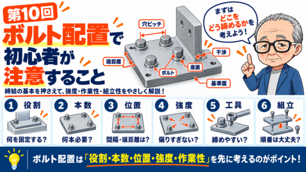 第10回｜ボルト配置で初心者が注意すること