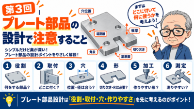 第3回｜プレート部品の設計で注意すること