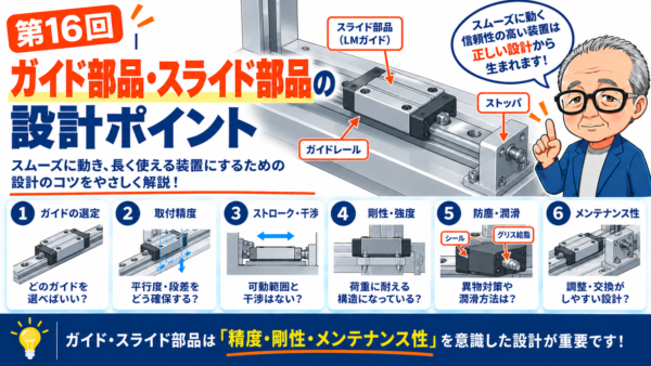 第16回｜ガイド部品・スライド部品の設計ポイント