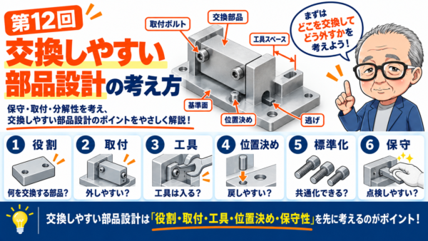 第12回｜交換しやすい部品設計の考え方