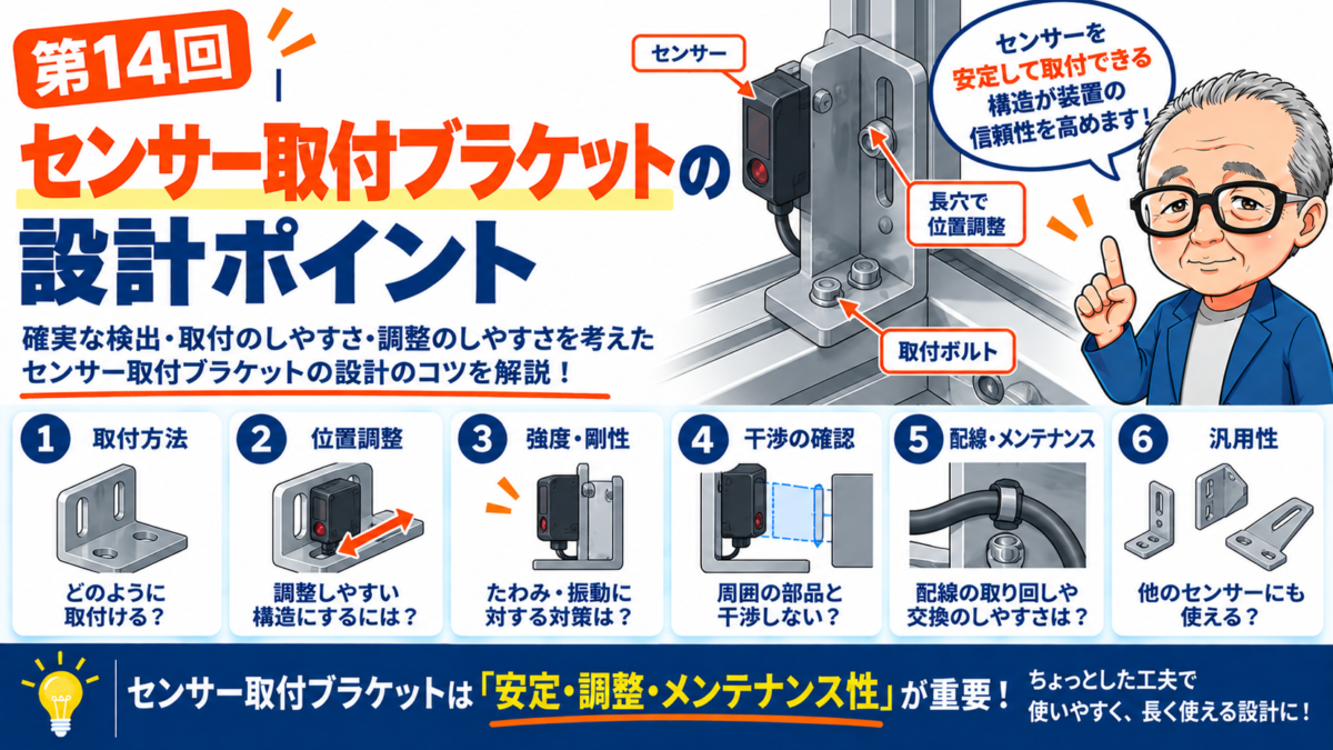 第14回｜センサー取付ブラケットの設計ポイント