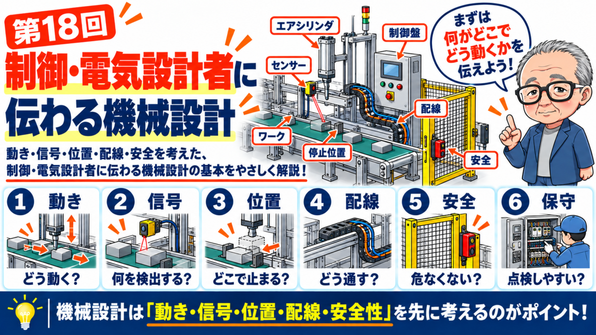 第18回｜制御・電気設計者に伝わる機械設計