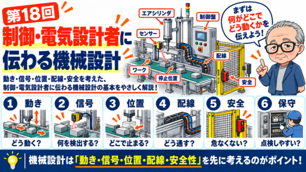 第18回｜制御・電気設計者に伝わる機械設計