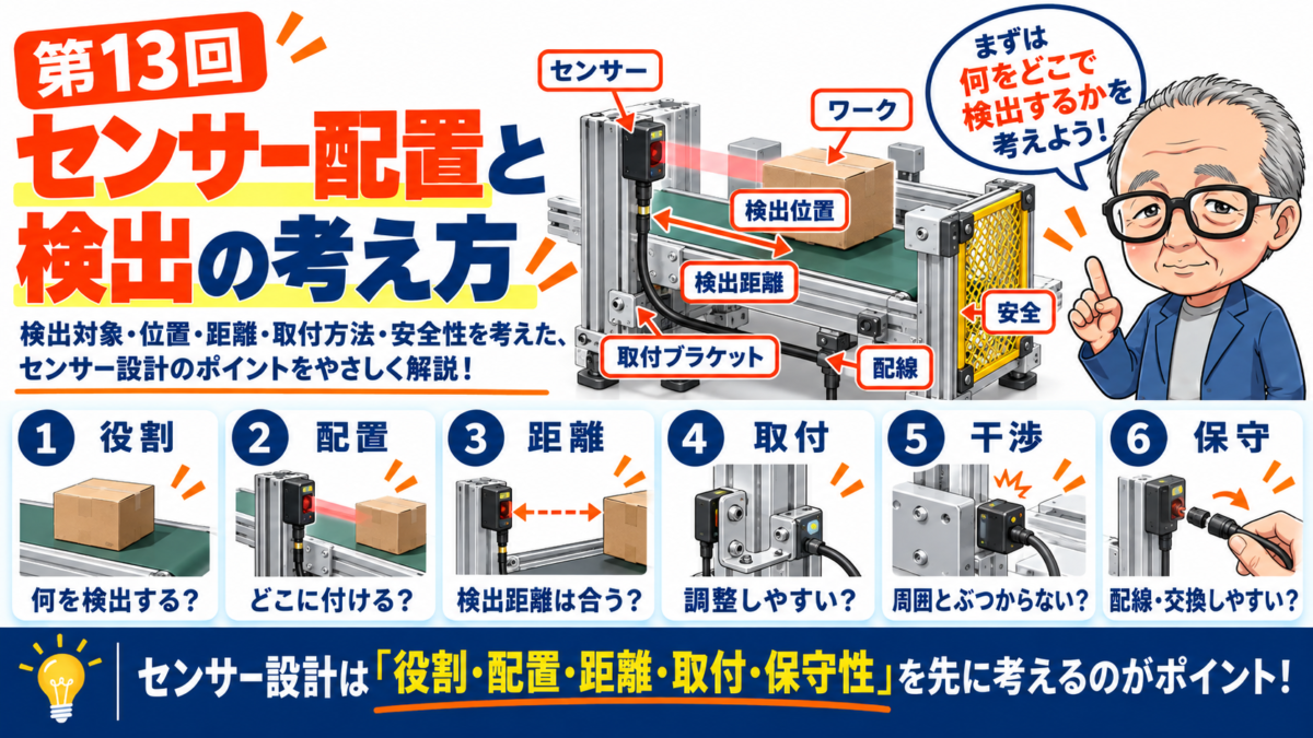 第13回｜センサー配置と検出の考え方