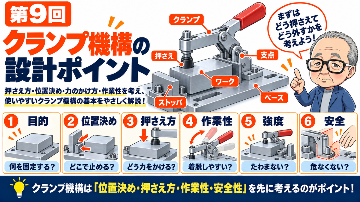 第9回｜クランプ機構の設計ポイント