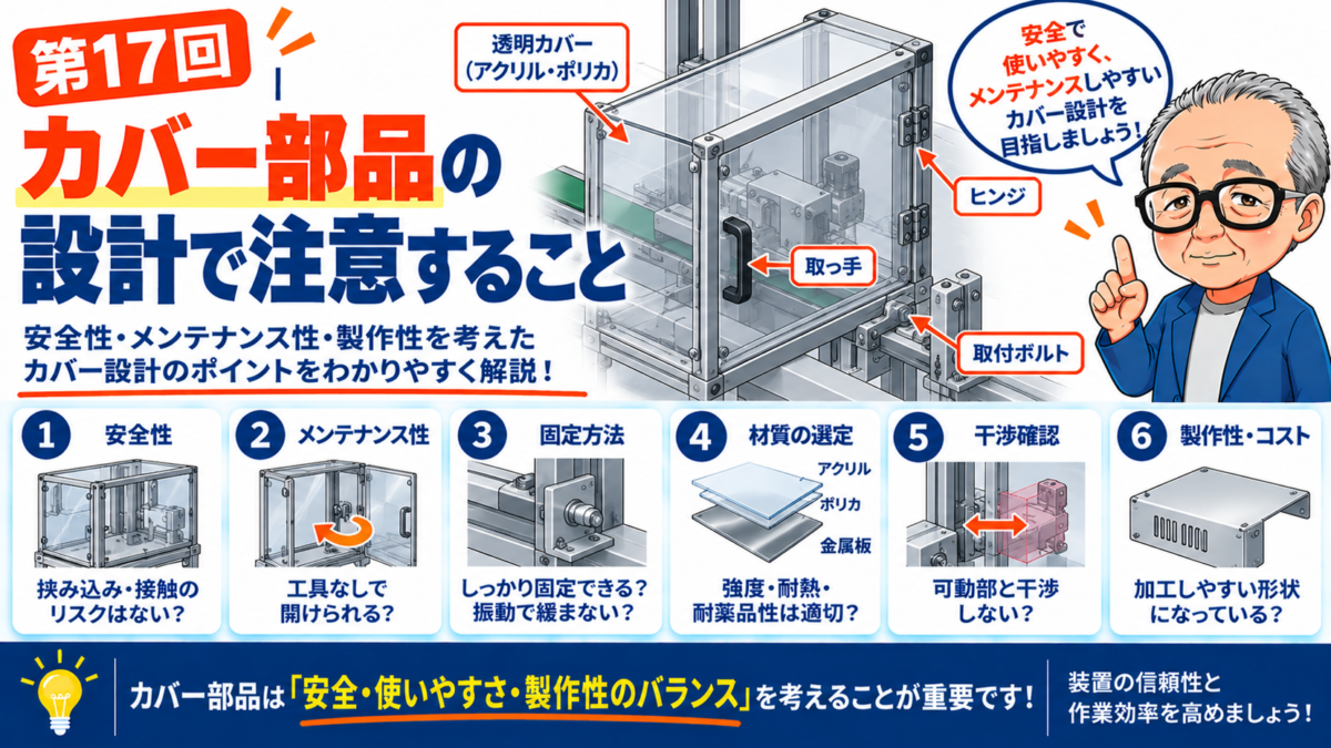 第17回｜カバー部品の設計で注意すること