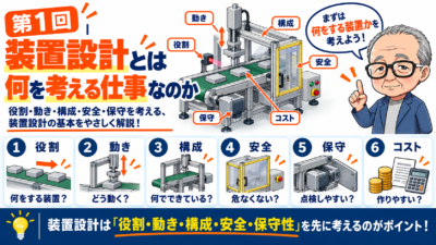 第1回｜装置設計とは何を考える仕事なのか