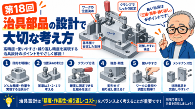 第18回｜治具部品の設計で大切な考え方