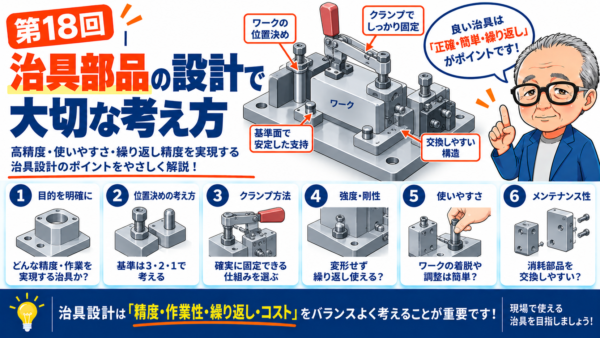 第18回｜治具部品の設計で大切な考え方