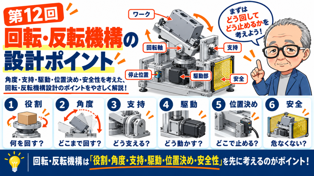 第12回｜回転・反転機構の設計ポイント