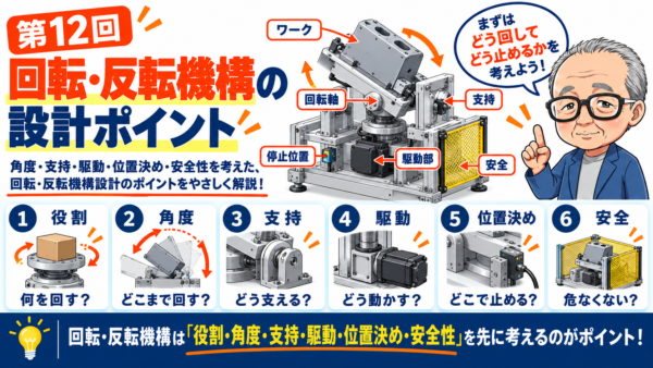 第12回｜回転・反転機構の設計ポイント