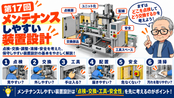第17回｜メンテナンスしやすい装置設計